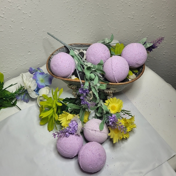 5 Bath bombs heavy scented lavender - Picture 6 of 15